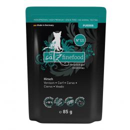 Sparpaket catz finefood Pure Pouch 24 x 85 g - No. 121 Hirsch