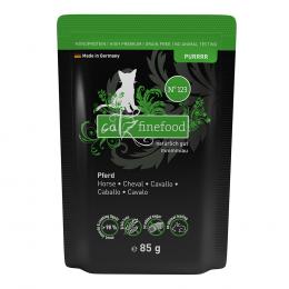 Sparpaket catz finefood Pure Pouch 24 x 85 g - Pferd