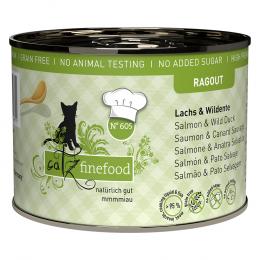 Angebot für Sparpaket catz finefood Ragout 24 x 190 g - No.605 Lachs & Wildente - Kategorie Katze / Katzenfutter nass / catz finefood / Ragout.  Lieferzeit: 1-2 Tage -  jetzt kaufen.