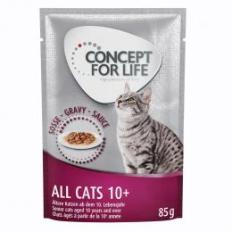 Sparpaket Concept for Life 24 x 85 g - All Cats 10+ in Soße            