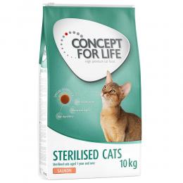 Sparpaket Concept for Life Trockennahrung zum Vorteilspreis Sterilised Cats Lachs (2 x 10 kg)