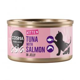 Sparpaket Cosma Asia Kitten 24 x 85 g - Thunfisch mit Lachs