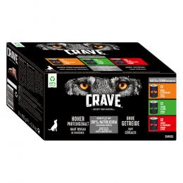 Angebot für Sparpaket Crave Adult 24 x 400 g - Mix (3 Sorten gemischt) - Kategorie Hund / Hundefutter nass / Crave / -.  Lieferzeit: 1-2 Tage -  jetzt kaufen.