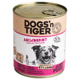 Sparpaket Dogs'n Tiger Adult 12 x 800 g - Lamm & Pastinake