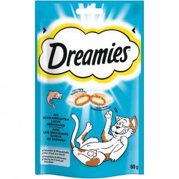 Sparpaket Dreamies 55 / 60 / 180 g - Lachs (6 x 60 g)