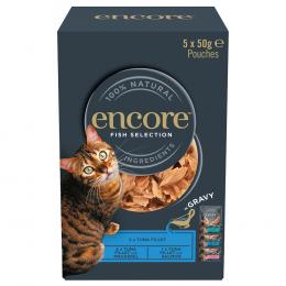 Sparpaket Encore Cat Gravy Pouch Mix 20 x 50 g - Fisch-Auswahl (3 Sorten)
