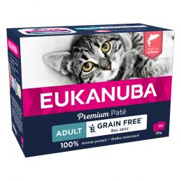 Sparpaket Eukanuba Getreidefrei Adult 24 x 85 g - Lachs