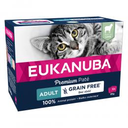 Sparpaket Eukanuba Getreidefrei Adult 48 x 85 g - Lamm