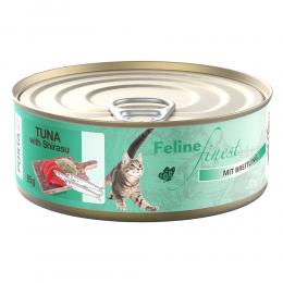 Sparpaket Feline Finest Katzen Nassfutter 24 x 85 g - Thunfisch mit Breitling
