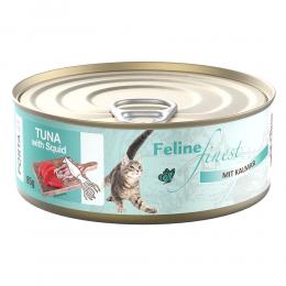 Angebot für Sparpaket Feline Finest Katzen Nassfutter 24 x 85 g - Thunfisch mit Kalmar - Kategorie Katze / Katzenfutter nass / Porta 21 / Dosen.  Lieferzeit: 1-2 Tage -  jetzt kaufen.
