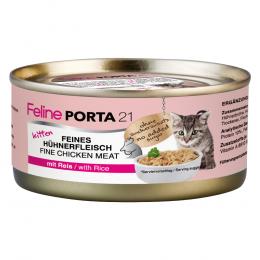 Sparpaket Feline Porta 24 x 156 g - Kitten Hühnerfleisch mit Reis