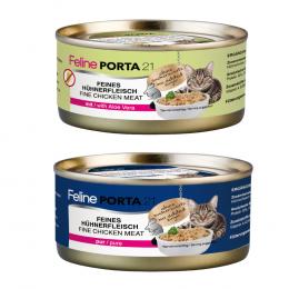 Sparpaket Feline Porta 24 x 156 g - Mixpaket Huhn (2 Sorten)