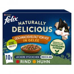 Sparpaket Felix Naturally Delicious 20 x 80 g - Farm-Auswahl in Gelee