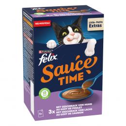 Sparpaket Felix Sauce Time 12 x 40 g - mit dem Geschmack von Huhn & Lachs