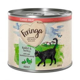 Angebot für Sparpaket Feringa Classic Meat Menü 24 x 200 g - Kaninchen & Truthahn - Kategorie Katze / Katzenfutter nass / Feringa / Classic Meat Menü Dose.  Lieferzeit: 1-2 Tage -  jetzt kaufen.