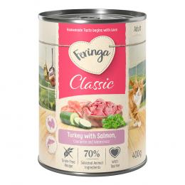 Angebot für Sparpaket Feringa Classic Meat Menü 24 x 400 g Lachs & Pute - Kategorie Katze / Katzenfutter nass / Feringa / Classic Meat Menü Dose.  Lieferzeit: 1-2 Tage -  jetzt kaufen.