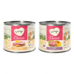 Sparpaket Feringa Classic Meat Menü Kitten 24 x 200 g - Mixpaket 2 (Pute, Huhn & Kalb)