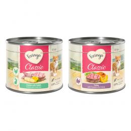 Sparpaket Feringa Classic Meat Menü Kitten 24 x 200 g - Mixpaket 3 (Pute, Kaninchen & Huhn)