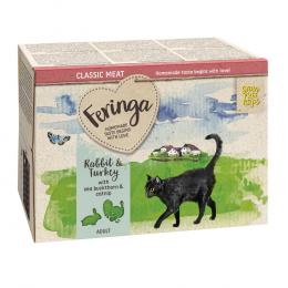 Angebot für Sparpaket Feringa Classic Meat Menü Schale 24 x 100 g - Kaninchen & Truthahn - Kategorie Katze / Katzenfutter nass / Feringa / Classic Meat Menü Schale.  Lieferzeit: 1-2 Tage -  jetzt kaufen.