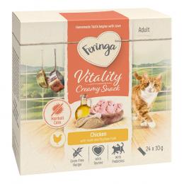 Sparpaket Feringa Vitality Creamy Snacks - Huhn (96 x 10 g)