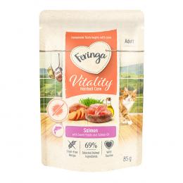 Sparpaket Feringa Vitality Hairball Care - Anti-Haarballen-Lachs 24 x 85 g