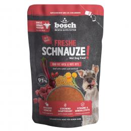 Angebot für Sparpaket Freshe Schnauze Nassfutter 16 x 400 g - Rind mit Hirse und Rote Beete - Kategorie Hundefutter & Zubehör / Hundefutter nass / Bosch / Freshe Schnauze.  Lieferzeit: 1-2 Tage -  jetzt kaufen.