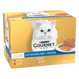 Angebot für Sparpaket Gourmet Gold Feine Pastete 24 x 85 g - Mixpaket Fleisch (Kaninchen, Kalb, Rind, Lamm) - Kategorie Katze / Katzenfutter nass / Gourmet Gold / Gold Feine Pastete.  Lieferzeit: 1-2 Tage -  jetzt kaufen.
