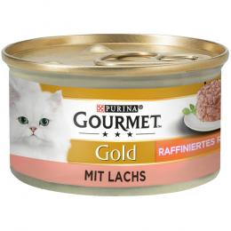 Sparpaket Gourmet Gold Raffiniertes Ragout 48 x 85 g - Mixpaket (Huhn, Thunfisch, Lachs, Rind)