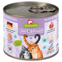 Angebot für Sparpaket GranataPet DeliCatessen 24 x 200 g - Ente & Geflügel - Kategorie Katze / Katzenfutter nass / GranataPet / GranataPet DeliCatessen Dosen.  Lieferzeit: 1-2 Tage -  jetzt kaufen.