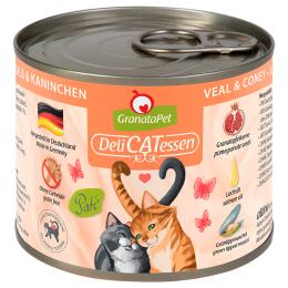 Sparpaket GranataPet DeliCatessen 24 x 200 g - Kalb & Kaninchen