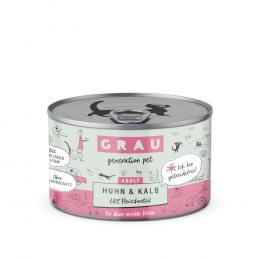 Sparpaket GRAU Adult Getreidefrei 24 x 200 g - Huhn & Kalb
