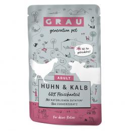 Sparpaket GRAU Adult Getreidefrei 32 x 125 g - Huhn & Kalb