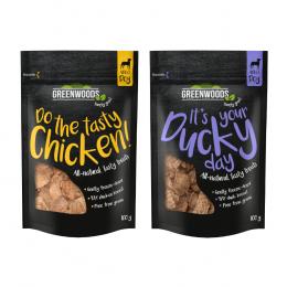 Sparpaket Greenwoods Nuggets 5 x 100 g - Mixpaket: 3 x Huhn & 2 x  Ente