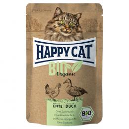 Sparpaket Happy Cat Bio Pouch 12 x 85 g - Bio-Huhn