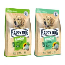 Sparpaket Happy Dog NaturCroq 2 x 15 kg - Mix: Lamm & Reis/ Balance