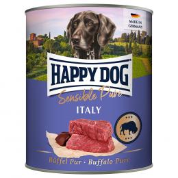 Sparpaket Happy Dog Sensible Pure 12 x 800 g - Italy (Büffel Pur)