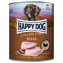 Sparpaket Happy Dog Sensible Pure 12 x 800 g - Texas (Truthahn Pur)