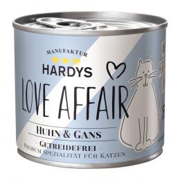 Angebot für Sparpaket Hardys LOVE AFFAIR 24 x 200 g / 185 g - Huhn & Gans (24 x 200 g) - Kategorie Katzenfutter & Zubehör / Katzenfutter nass / Hardys LOVE AFFAIR / -.  Lieferzeit: 1-2 Tage -  jetzt kaufen.