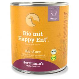 Sparpaket Herrmann´s Bio-Menü / Menü Sensitive 12 x 800 g - Bio-Ente mit Bio-Fenchel und Bio-Buchweizen