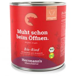 Angebot für Sparpaket Herrmann´s Bio-Menü Sensitive 12 x 800 g - Bio-Rind mit Bio-Karotten und Bio-Amaranth - Kategorie Hund / Hundefutter nass / Herrmann's / Sensitive.  Lieferzeit: 1-2 Tage -  jetzt kaufen.