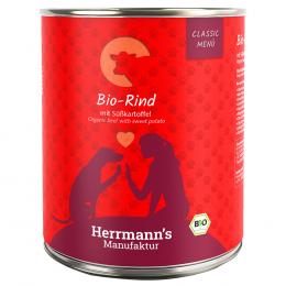 Sparpaket Herrmann's Classic Bio-Menü 12 x 800 g - Bio-Rind mit Bio-Süßkartoffeln