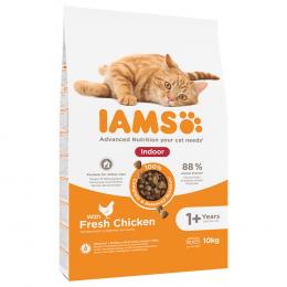 Sparpaket IAMS 2 x Großgebinde - Ausgewachsene Katzen Indoor Huhn - 2 x 10 kg