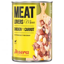 Sparpaket Josera Meatlovers Menü 12 x 800 g - Huhn & Karotte (altes Design)