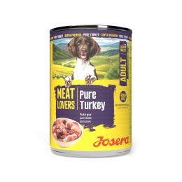 Sparpaket Josera Meatlovers Pure 12 x 400 g - Truthahn (neues Design)