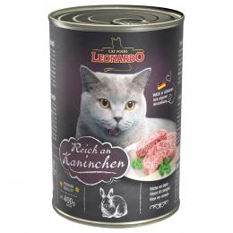 Sparpaket Leonardo Katzenfutter All Meat 24 x 400 g - Reich an Kaninchen