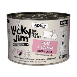 Sparpaket Lucky Jim MINI Adult 24 x 200 g - Rind & Lamm