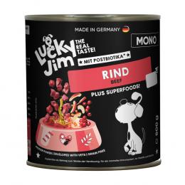 Sparpaket Lucky Jim Mono 24 x 800 g - Rind