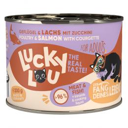 Sparpaket Lucky Lou Adult 24 x 200 g - Geflügel & Lachs