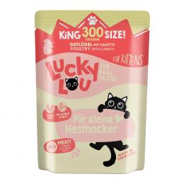 Sparpaket Lucky Lou Lifestage Kitten 24 x 300 g - Geflügel