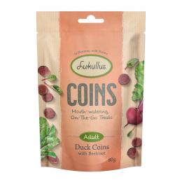Sparpaket Lukullus Coins - Ente mit Roter Bete 3 x 80 g